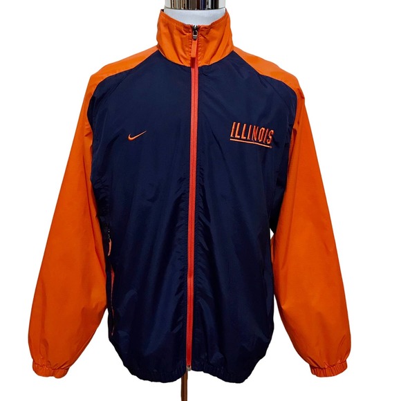 Nike Other - NIke Illinois Fighting Illini Team Apparel Windbreaker Jacket Men S (Women M)